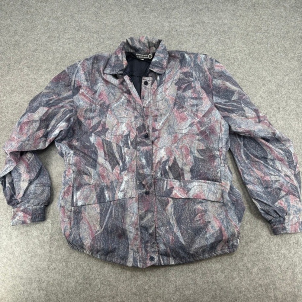 Sunderland of Scotland Cygnet Jacket Womens XL Abstract Print